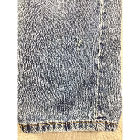 Levis 505 Mens Regular Fit Straight Leg Jeans*34x30*Medium Wash*Blue Denim*VGC - Picture 7 of 8